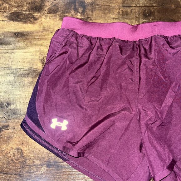 Under Armour Women's Training/Running Shorts Built‎ in Panty XS Purple NWT - Picture 2 of 5